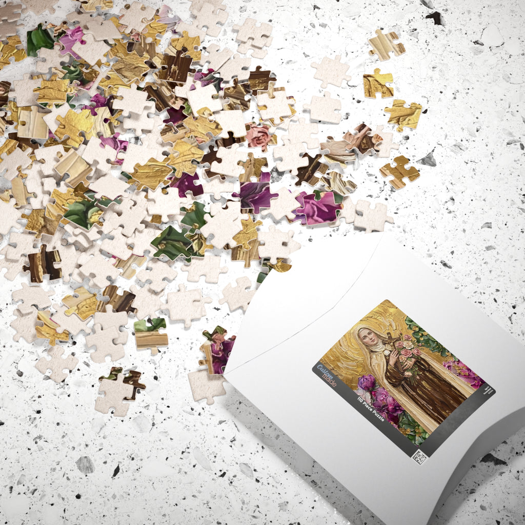 St Therese The Little Flower Puzzle 520-Piece Jigsaw Puzzle | Christian Religious
