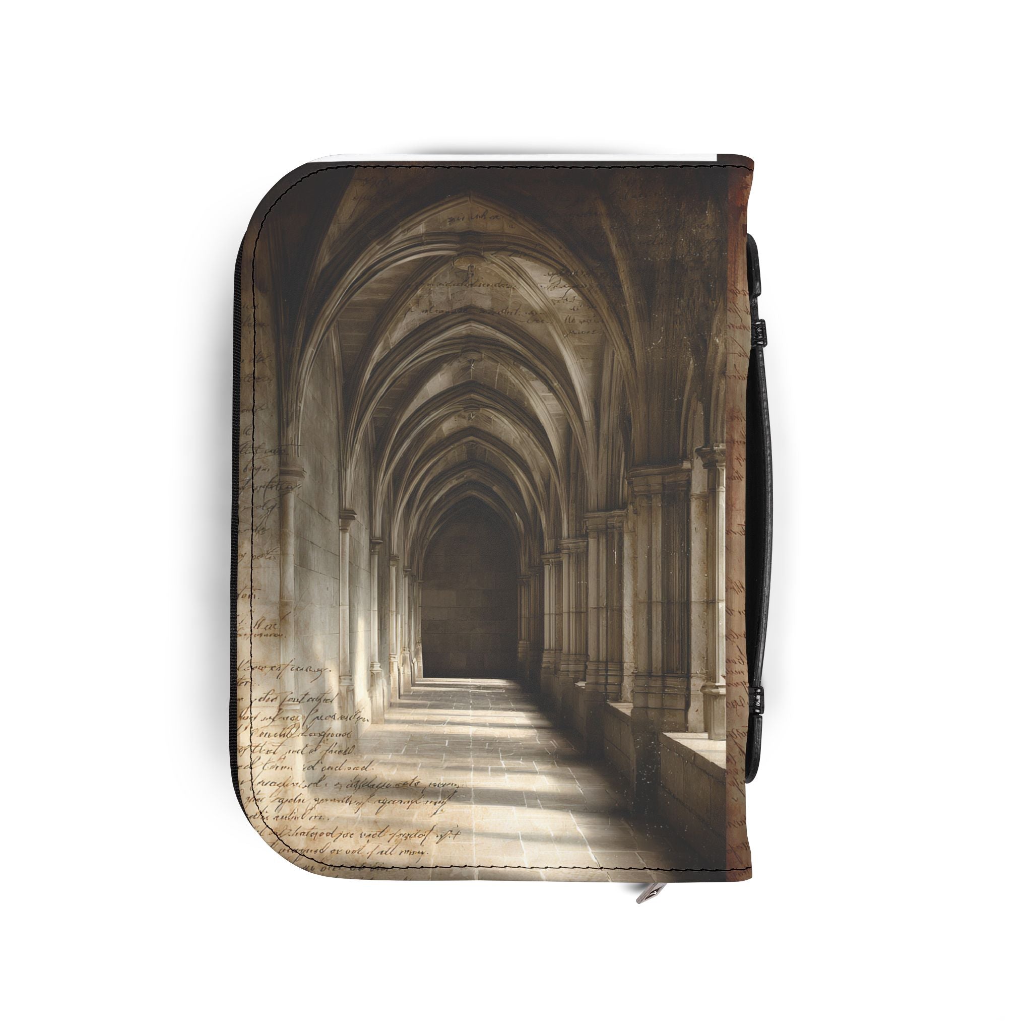 Madonna and Child Stained Glass Bible Cover | Zippered Bible Case