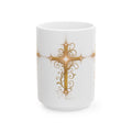 Faith-Inspired Ceramic Mug, Cross Design, Perfect for Gift Giving, Christian Decor, Inspirational Coffee Mug, Religious Beverages, [...]