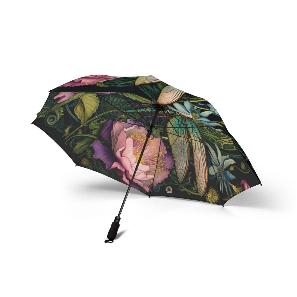 Dragonfly Umbrella - Botanical Garden Design, Compact Umbrella for Travel