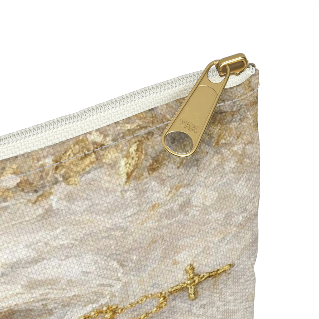 Our Lady Virgin Mary Accessory Pouch | Catholic Rosary Case, Vintage Christian Gift, Cosmetic Bag, Baptism Confirmation Present