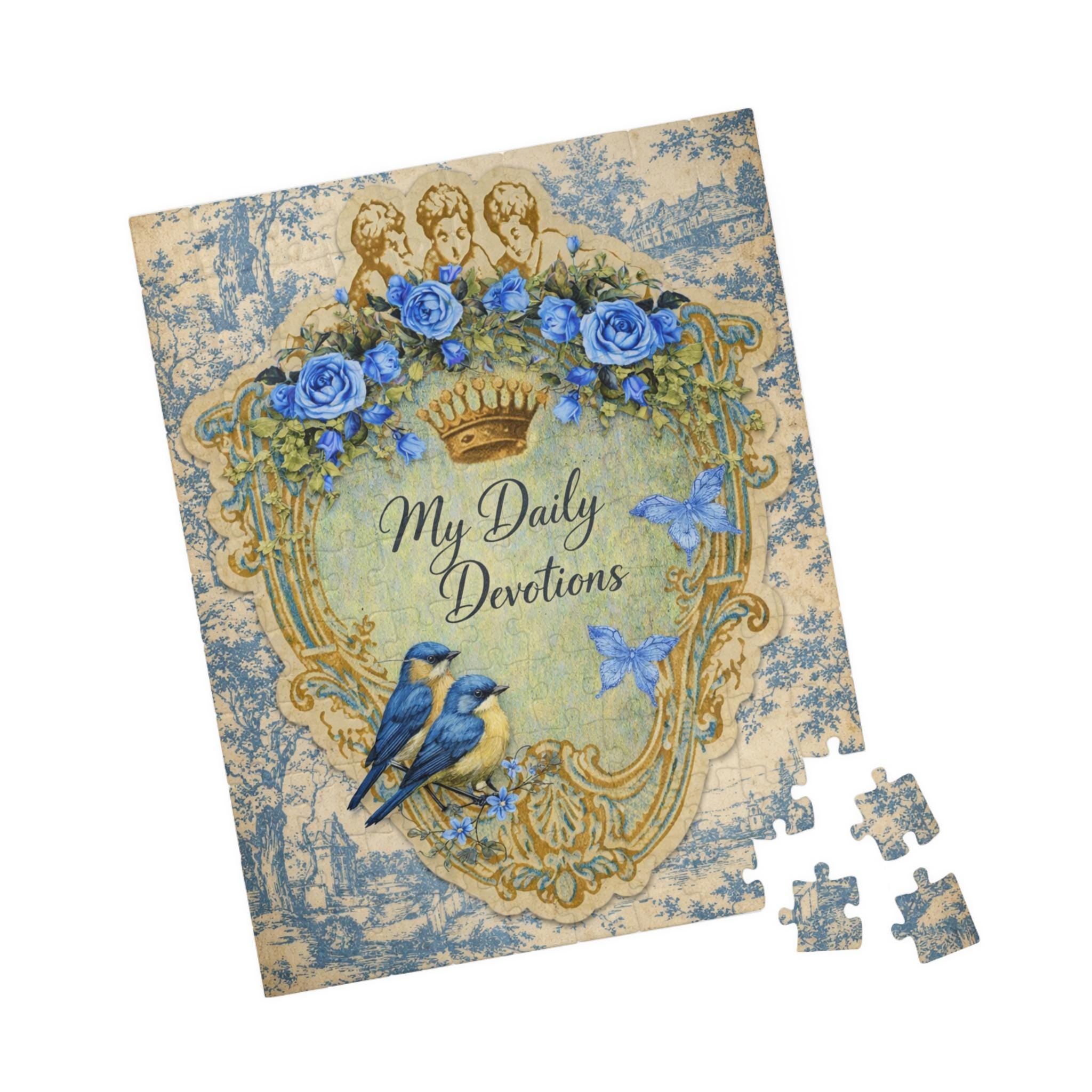 My Daily Devotions Bluebirds Floral Puzzle
