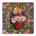 Immaculate Heart of Mary Canvas Wall Hanging Virtue of Goodness Decor Religious Gift
