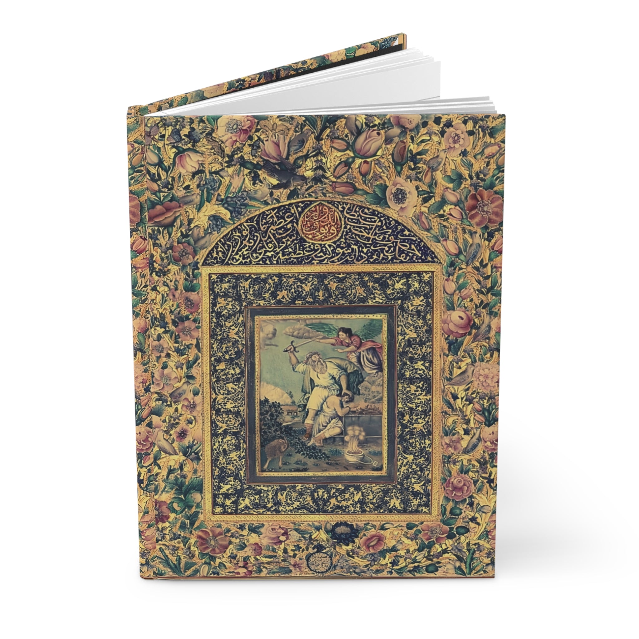 Medieval Illuminated Journal Abrahams Sacrifice | Hardcover Notebook Medieval Book of Hours Art Faith & Devotion Journal
