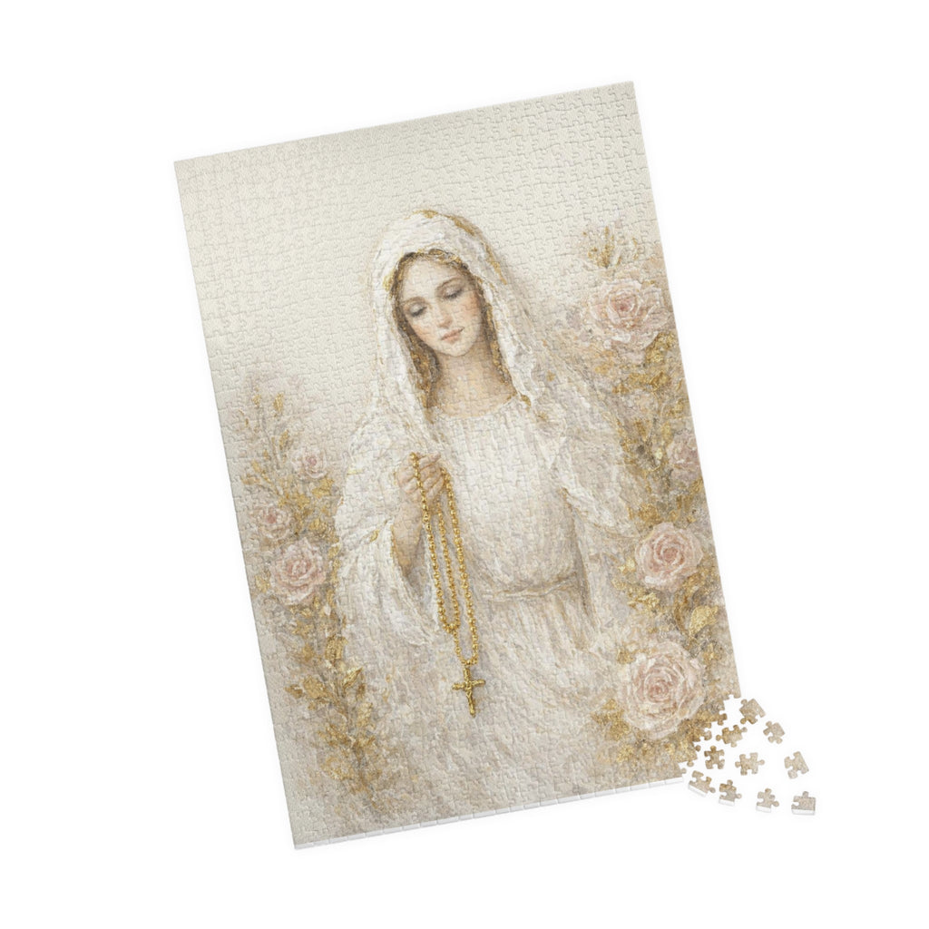 Our Lady Mary Rosary Puzzle Jigsaw Activity Christian Gift