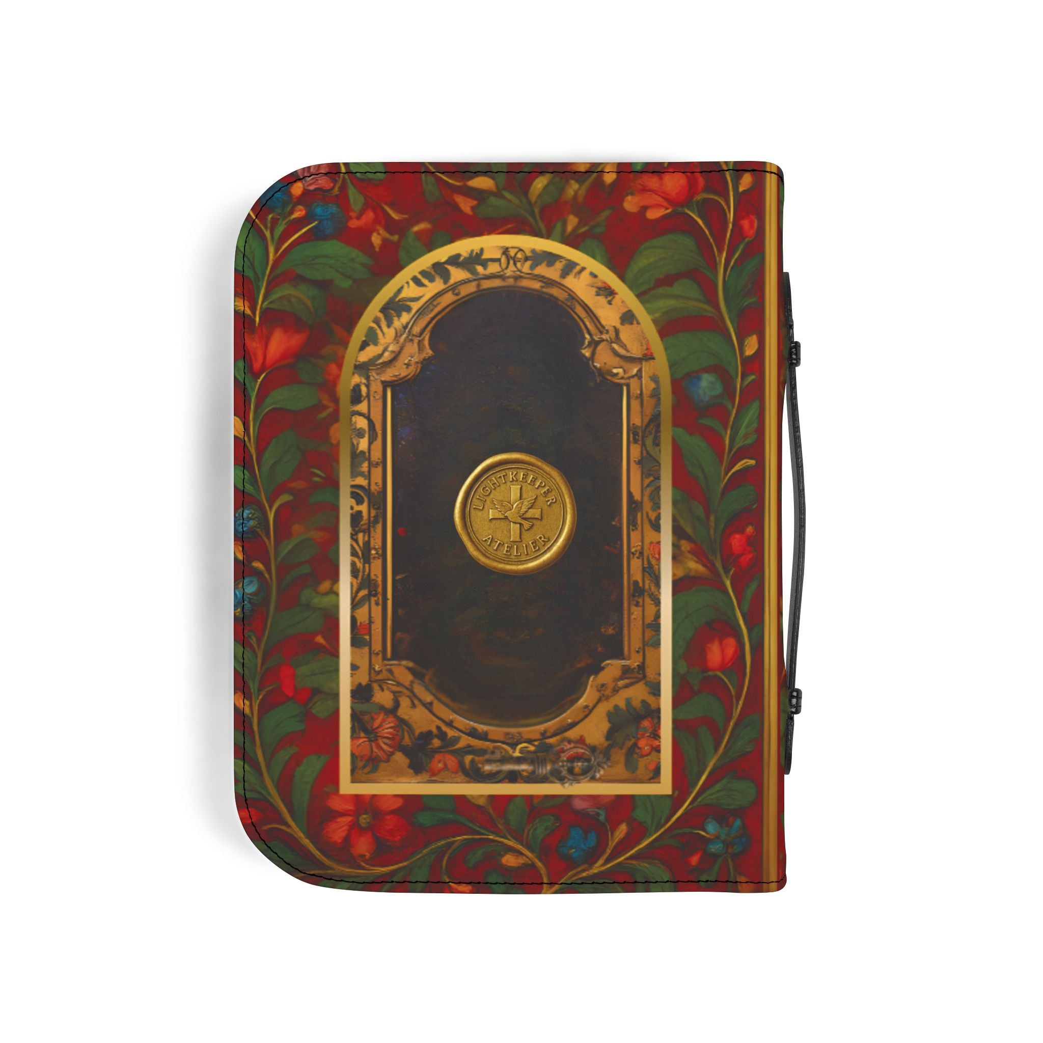 Sacred Heart Christ Bible Cover | Zippered Missal Cover with Handle