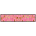 Pink Gold Floral Chinoiserie Table Runner | Quilted Decorative Table Runner