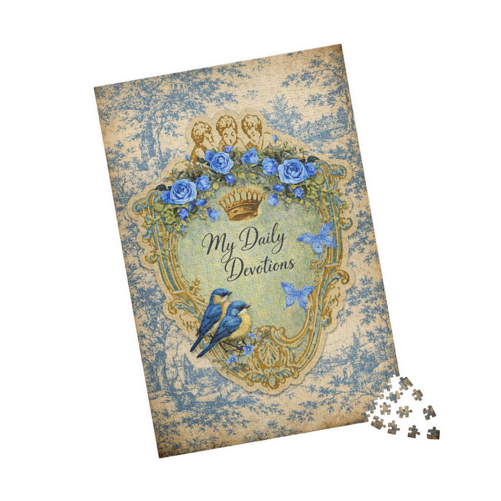 My Daily Devotions Bluebirds Floral Puzzle