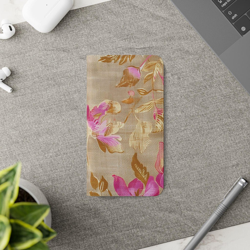 3D Floral Faux Leather Phone Wallet Case | Elegant Bookish Flip Cover with Card Slots