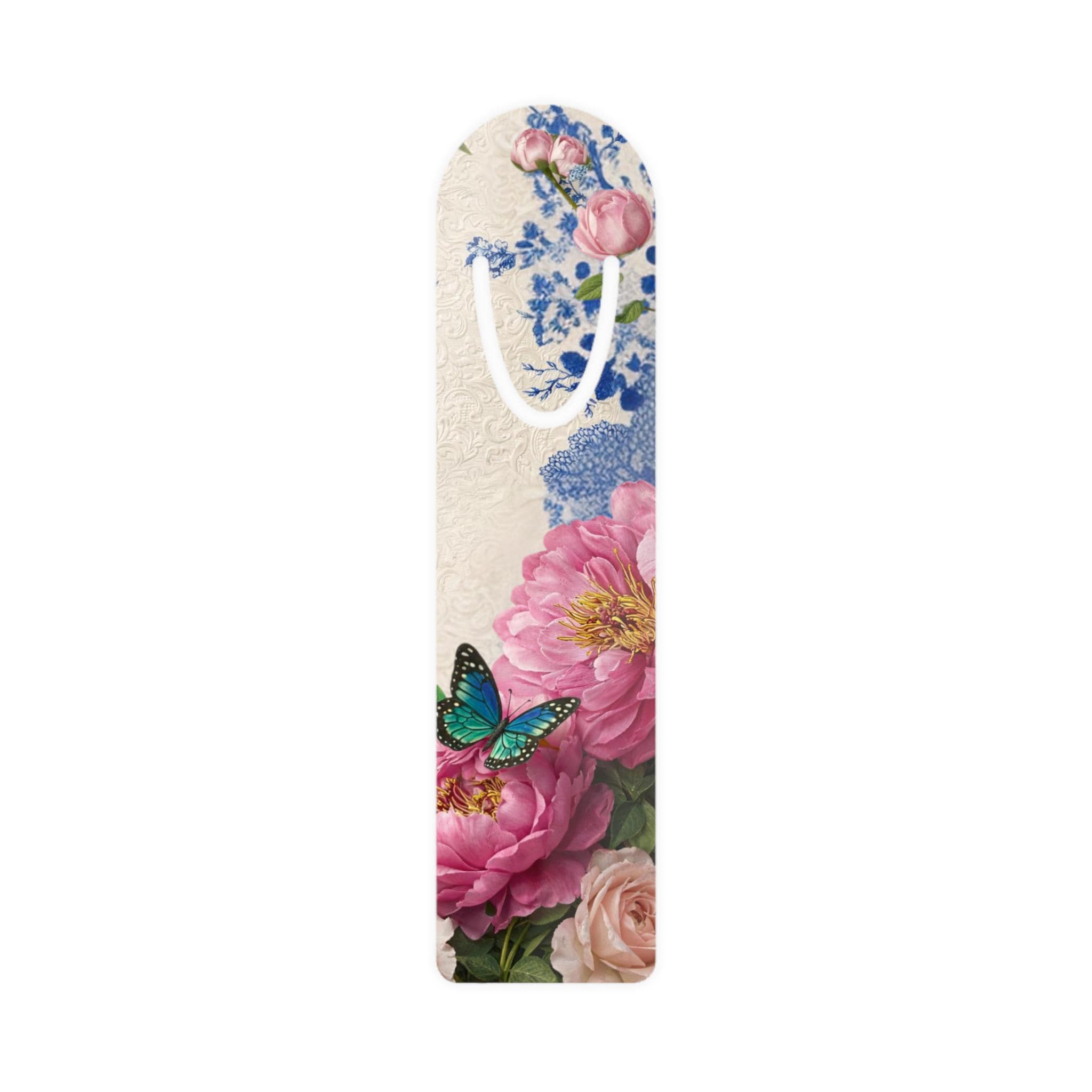 Vintage Floral Butterfly Bookmark | Metal Page Marker