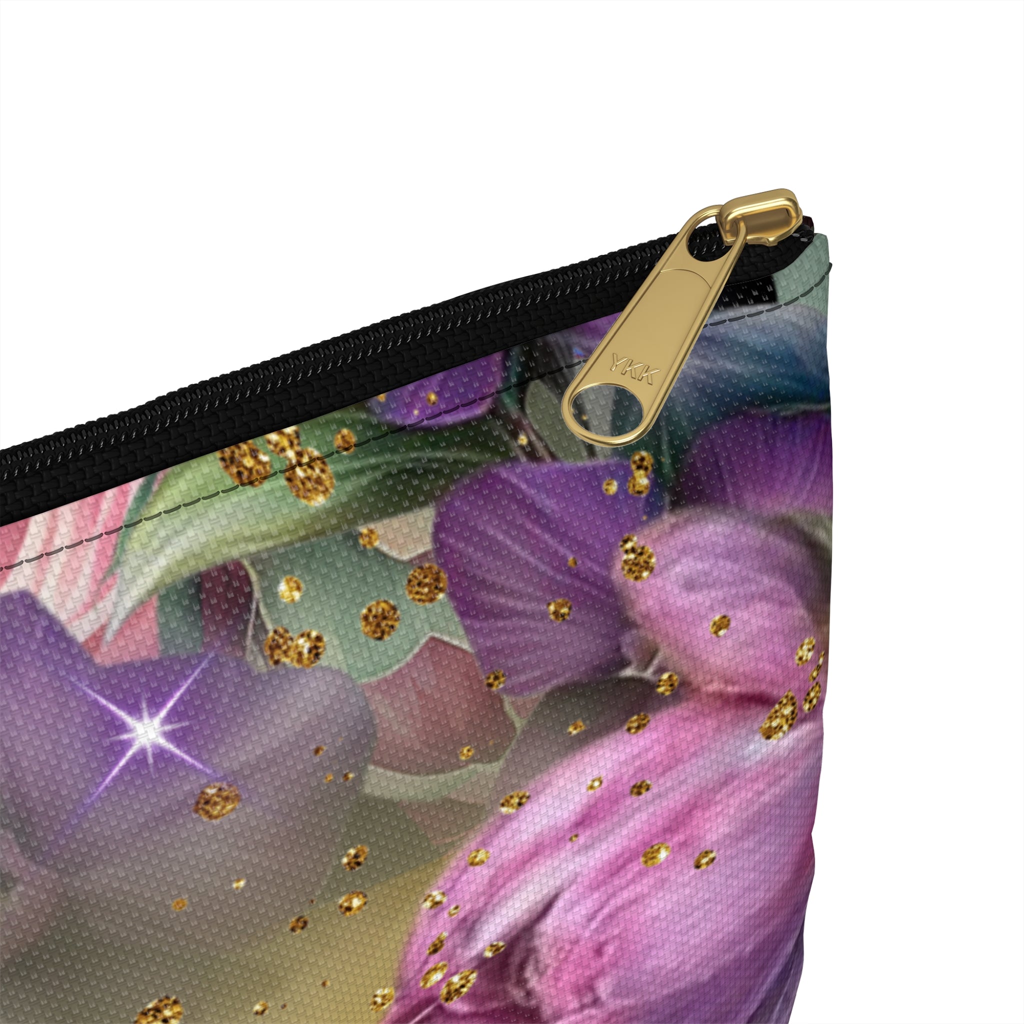Virgin Mary Floral Accessory Pouch | Religious Rosary Bag