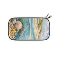Seashell Beach Wallet Passport Wallet | Coastal Shells Starfish Ocean Wristlet Crossbody