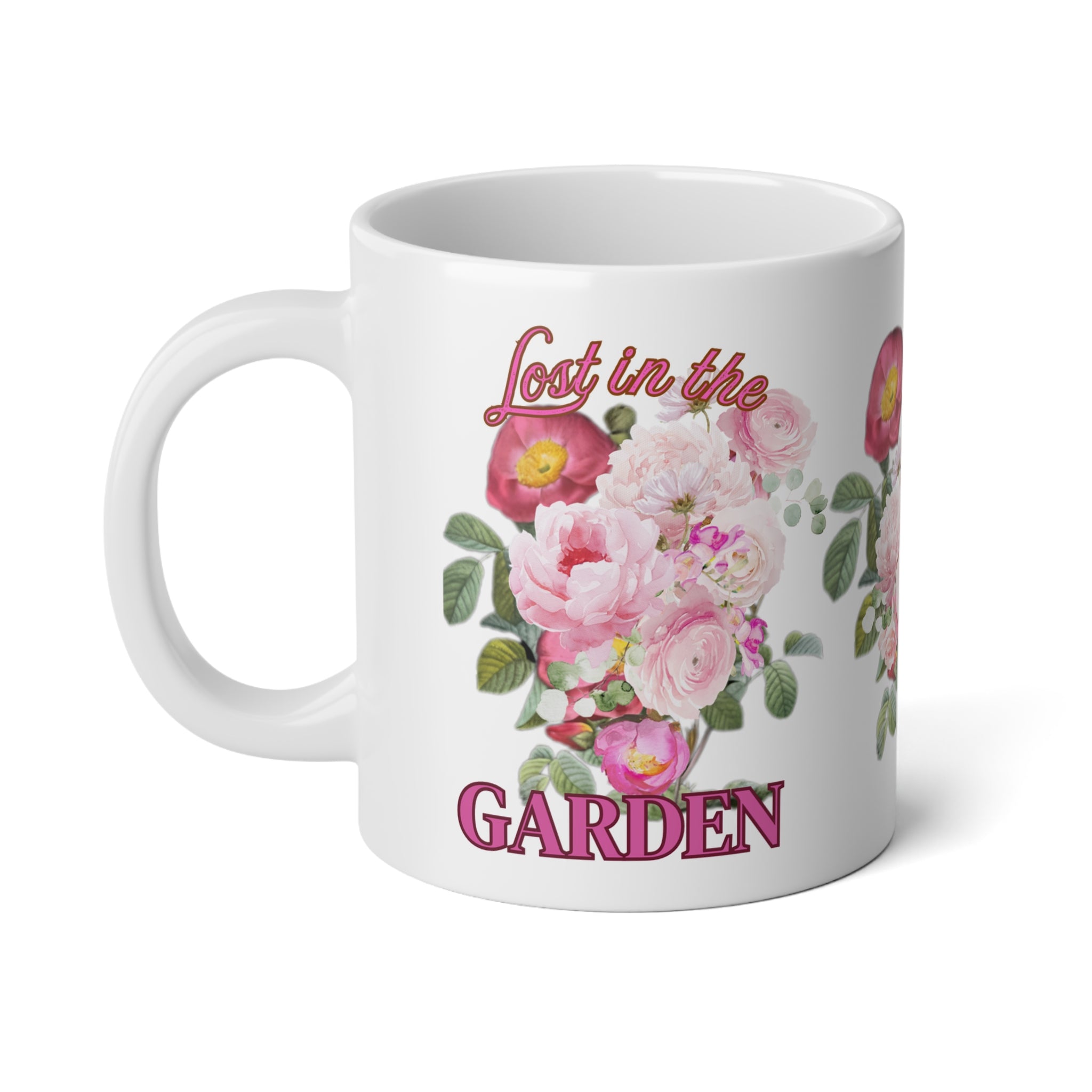 Garden floral Mug | 20oz Jumbo Coffee Cup Gift for Garden Lover Large Coffee Gift