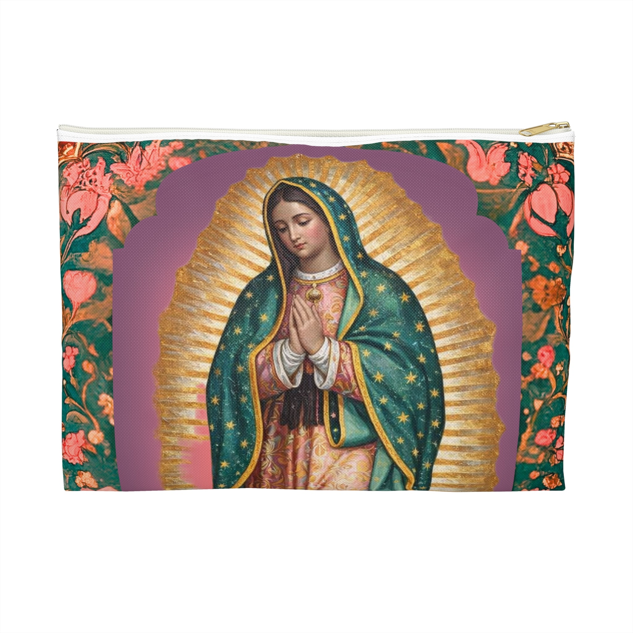Our Lady of Guadalupe Accessory Pouch | Christian Gift for Her | Rosary Bag