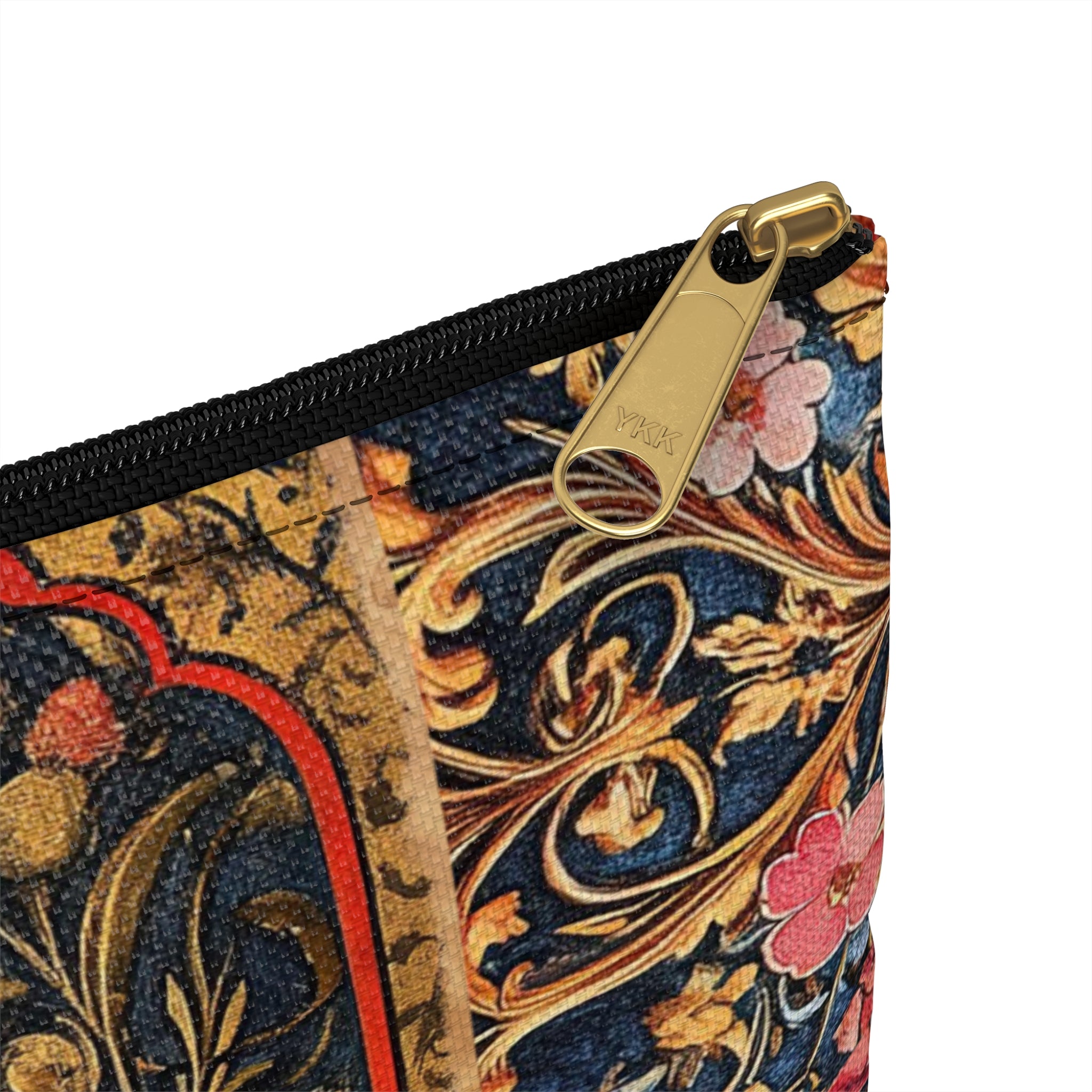 Medieval Madonna Illustration Accessory Pouch | Vintage Religious Art, Rosary Keeper