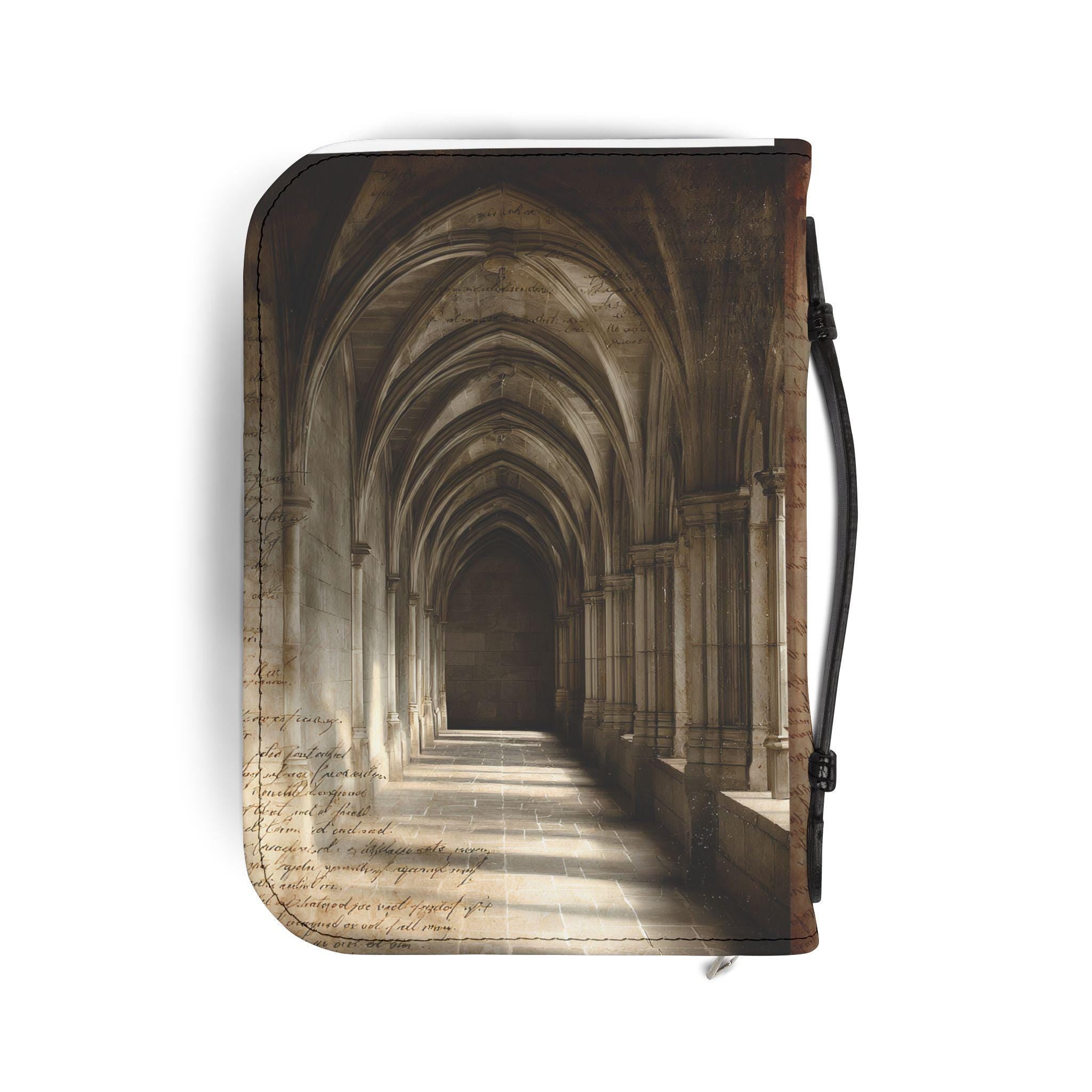 Madonna and Child Stained Glass Bible Cover | Zippered Bible Case