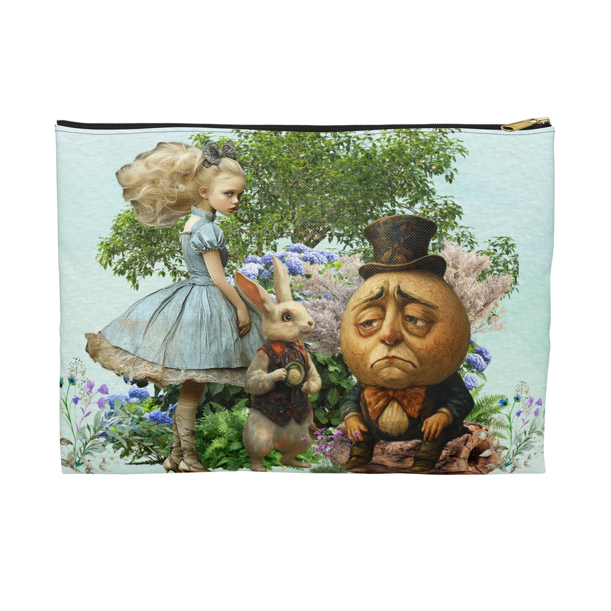 Alice & Her Wonderland Friends Accessory Pouch | Vintage Storybook Illustration