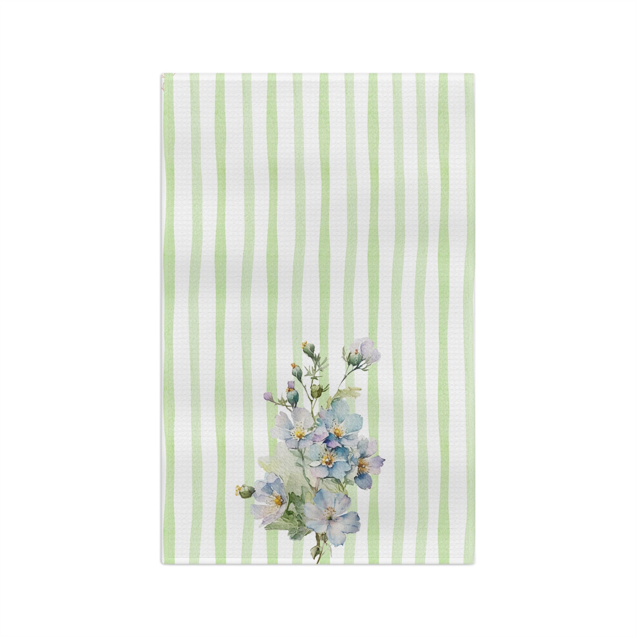 Copy of Watercolor Floral Stripes Microfiber Tea Towel | Kitchen Dish Cloth