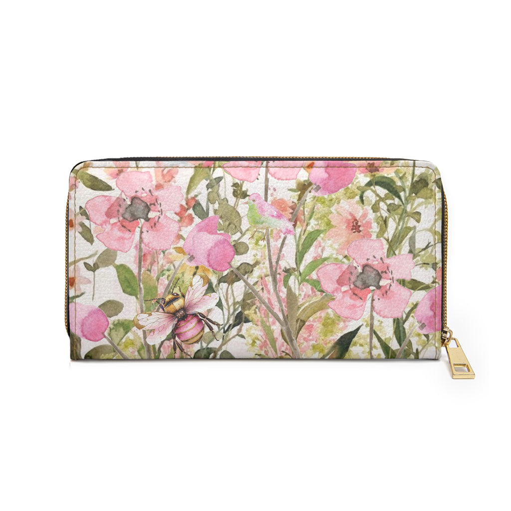 Wildflowers Scripture Zipper Wallet | Floral Bible Verse Wallet