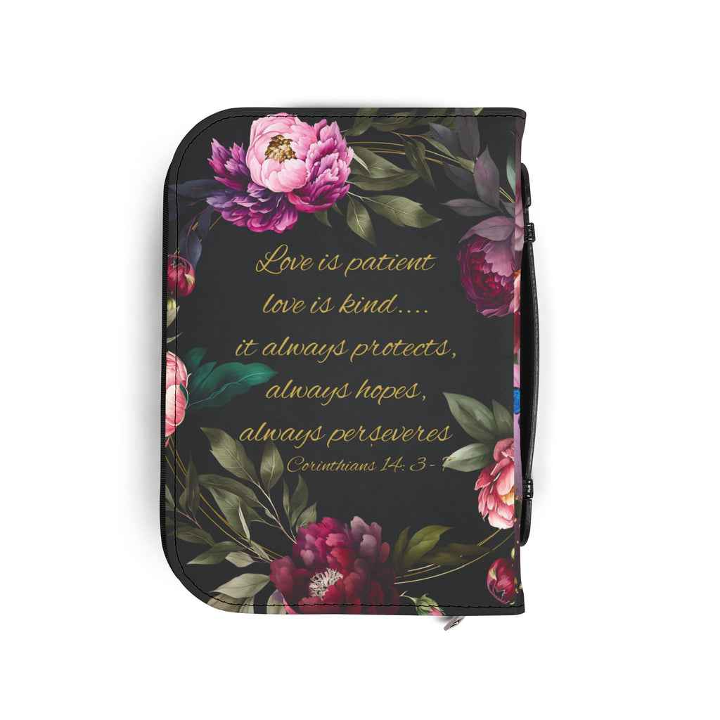 Marian Illustration Bible Cover | Protective Bible Case with Handle | Christian