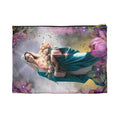 Virgin Mary Floral Accessory Pouch | Religious Rosary Bag