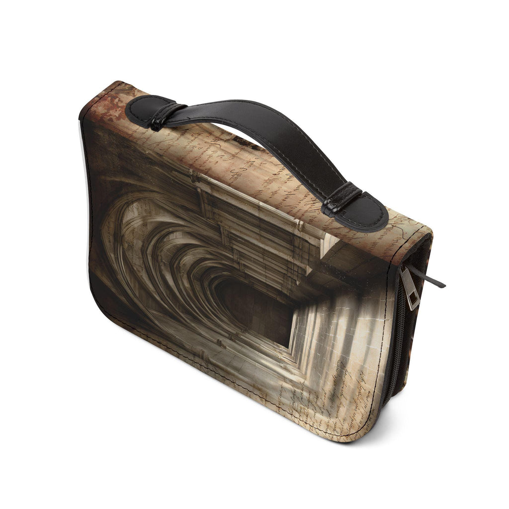 Madonna and Child Stained Glass Bible Cover | Zippered Bible Case