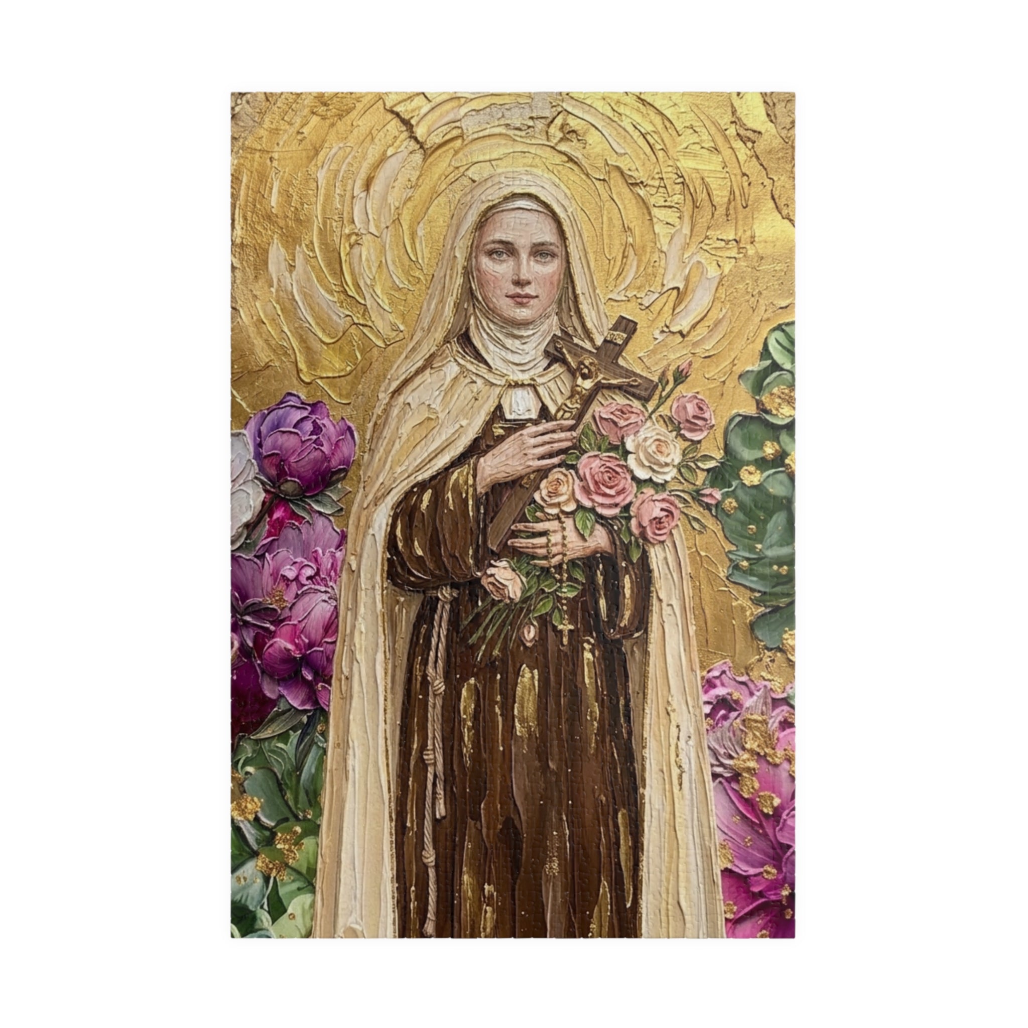 St Therese The Little Flower Puzzle 520-Piece Jigsaw Puzzle | Christian Religious