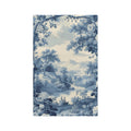 Blue Toile Landscape Microfiber Tea Towel