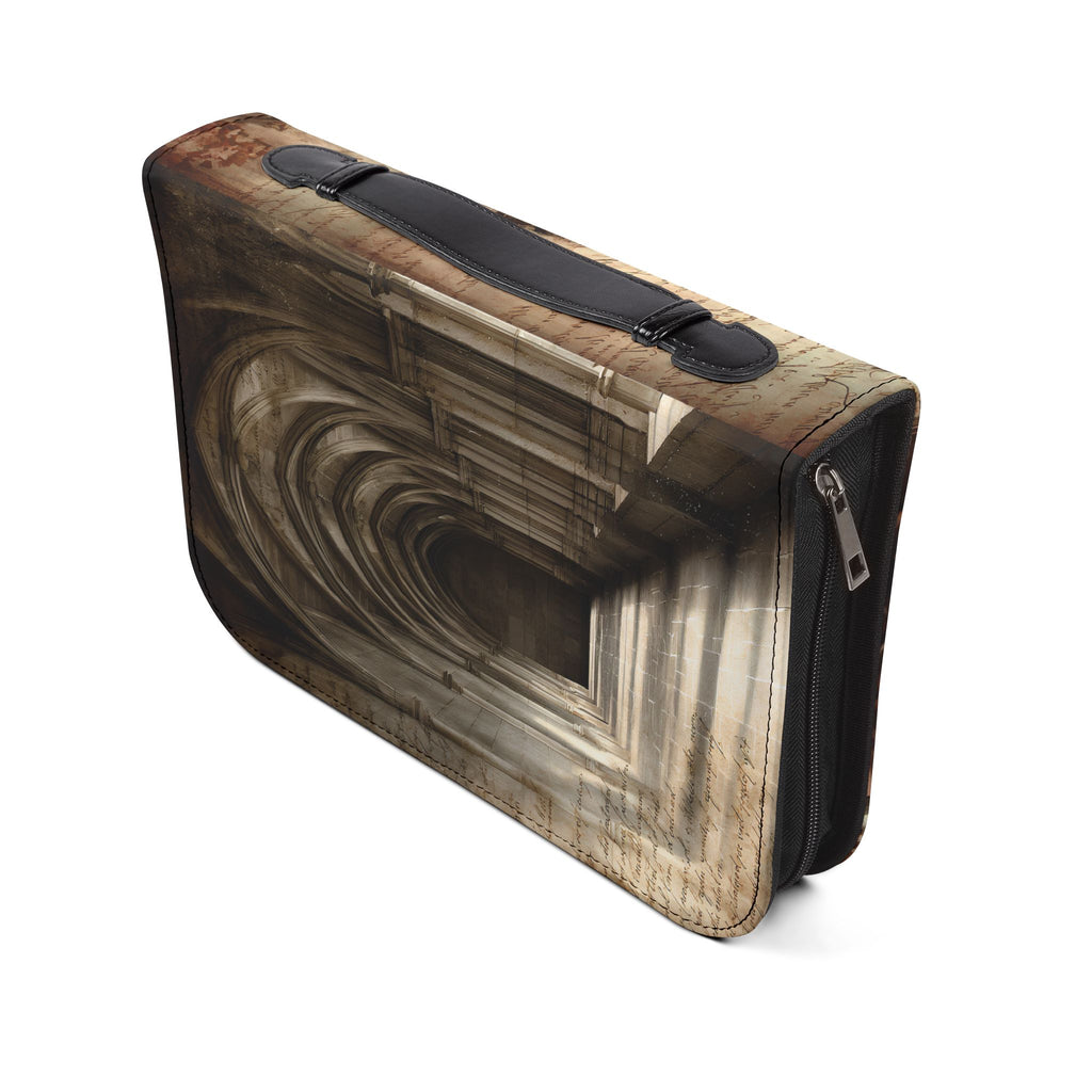 Madonna and Child Stained Glass Bible Cover | Zippered Bible Case