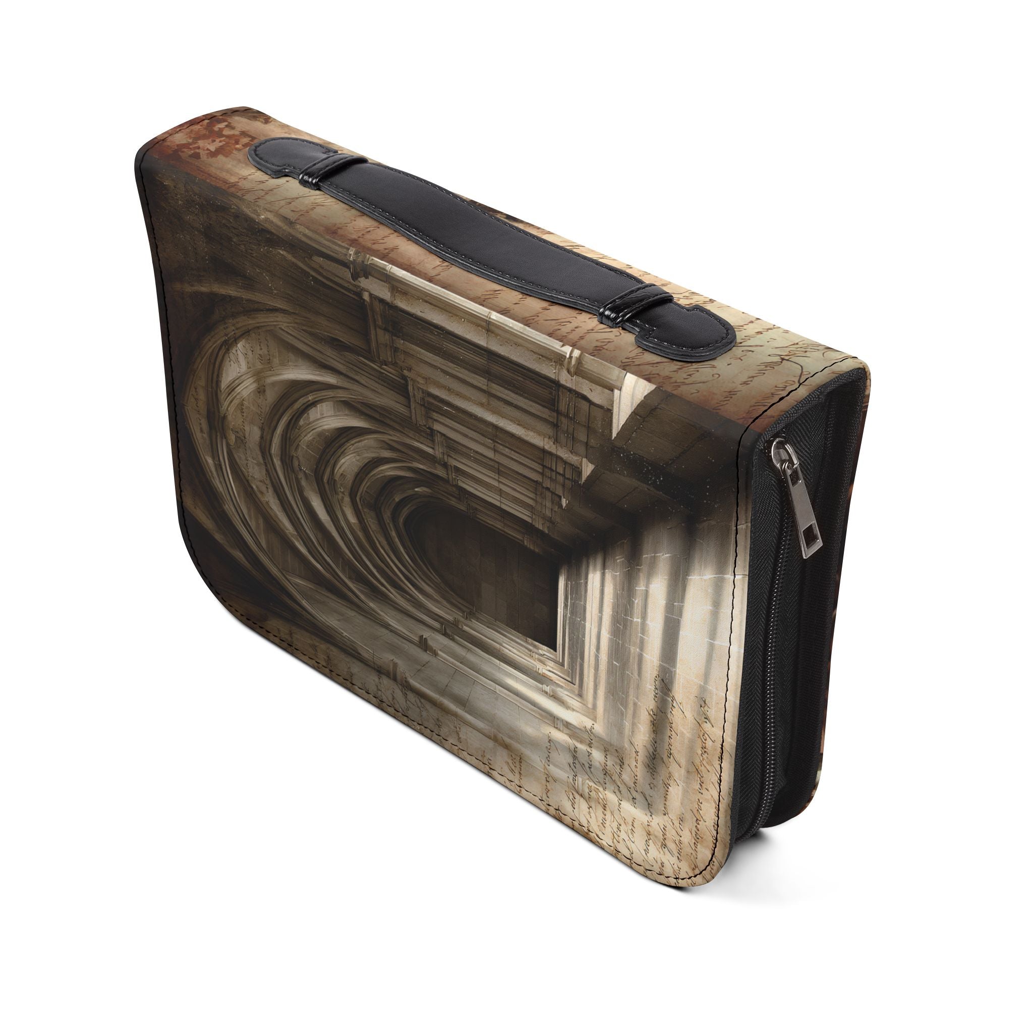 Madonna and Child Stained Glass Bible Cover | Zippered Bible Case