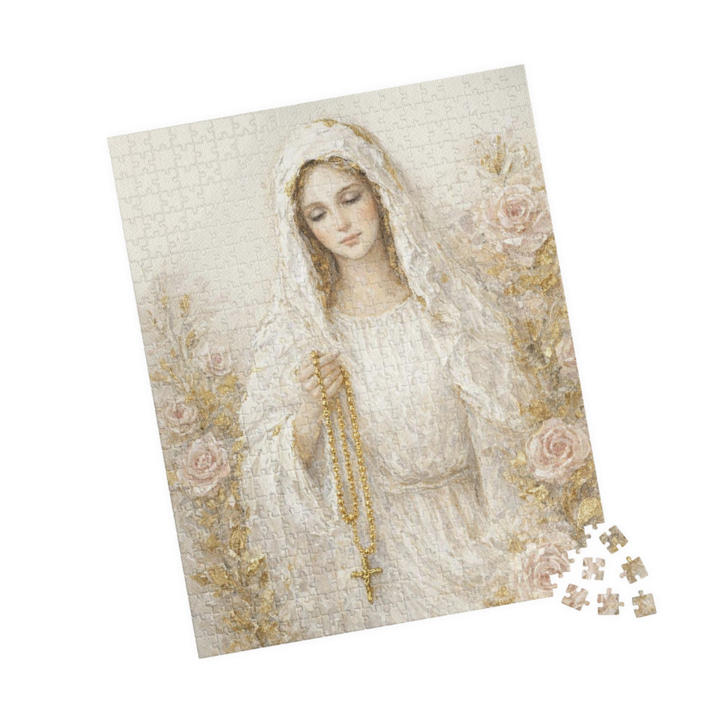 Our Lady Mary Rosary Puzzle Jigsaw Activity Christian Gift