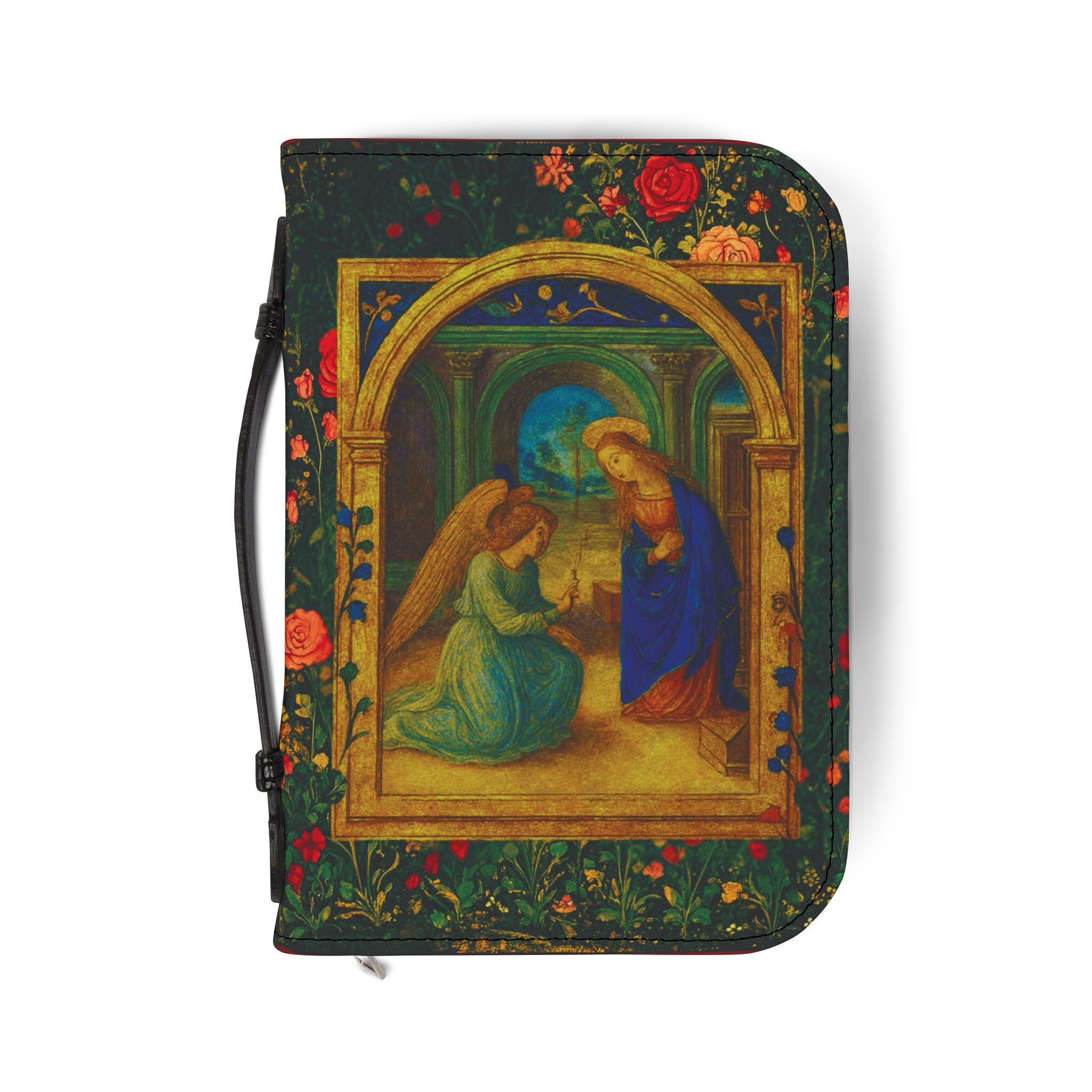 Annunciation Bible Cover Zipper Organizer | Missal Case