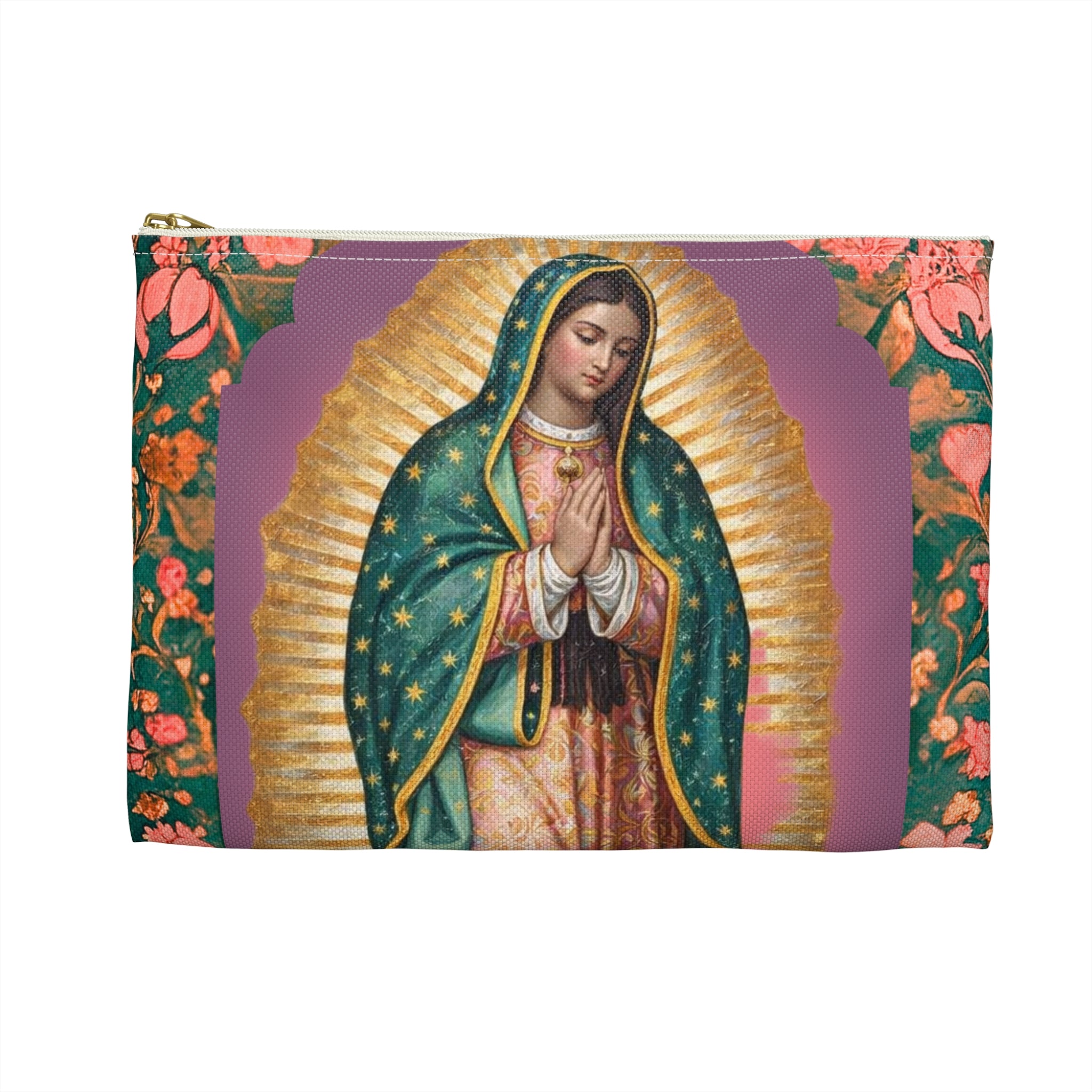 Our Lady of Guadalupe Accessory Pouch | Christian Gift for Her | Rosary Bag