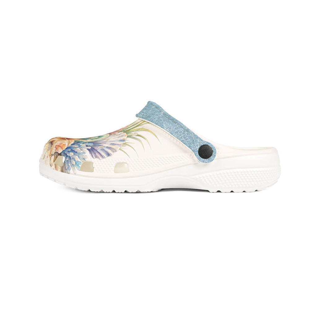 Beach EVA Foam Clogs, Comfortable Slip Ons for SeaShellers, Lightweight Coastal Shore Shoes, Artisan Beach Getaway Essentials, Soft Sandals