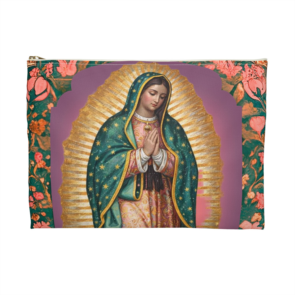 Our Lady of Guadalupe Accessory Pouch | Christian Gift for Her | Rosary Bag