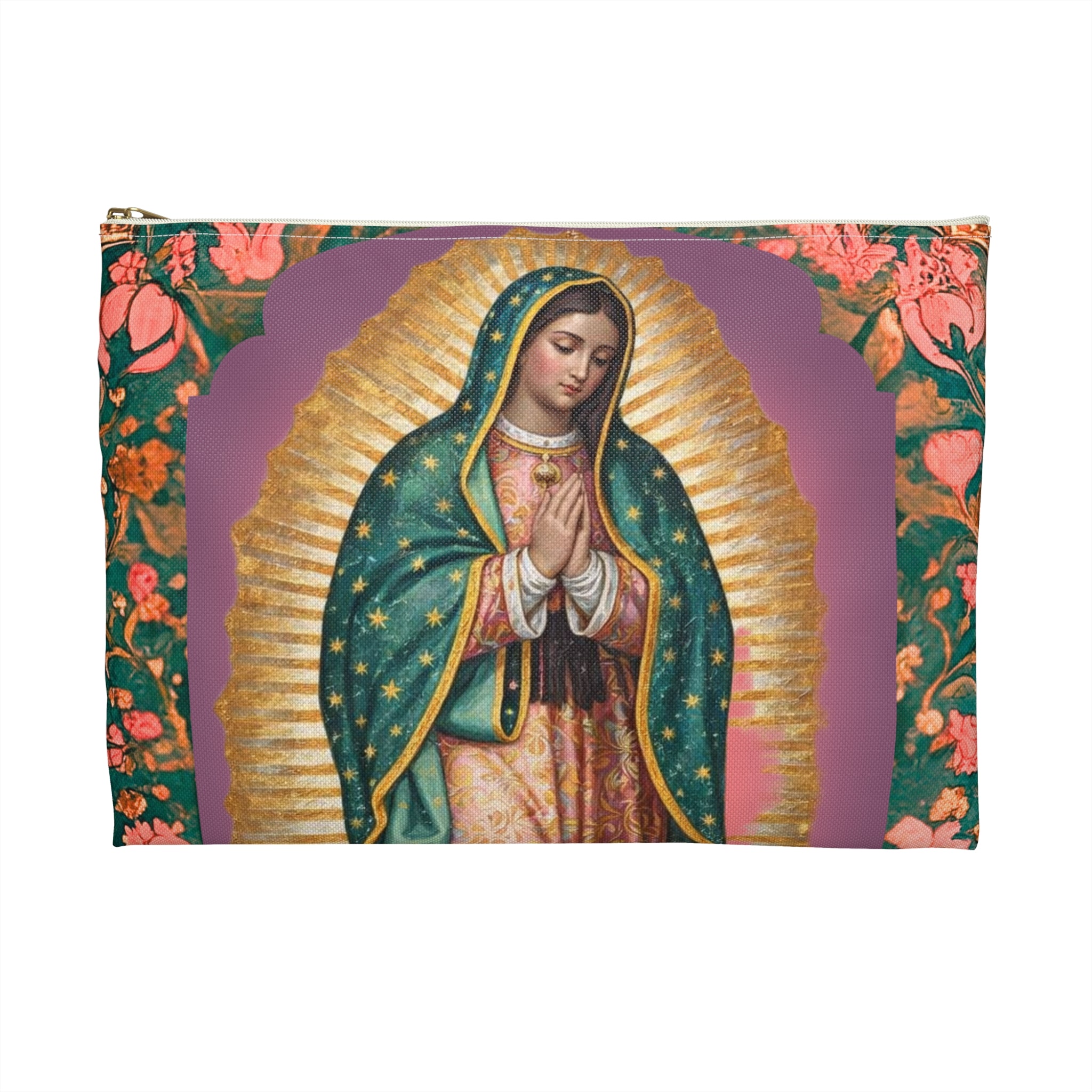 Our Lady of Guadalupe Accessory Pouch | Christian Gift for Her | Rosary Bag