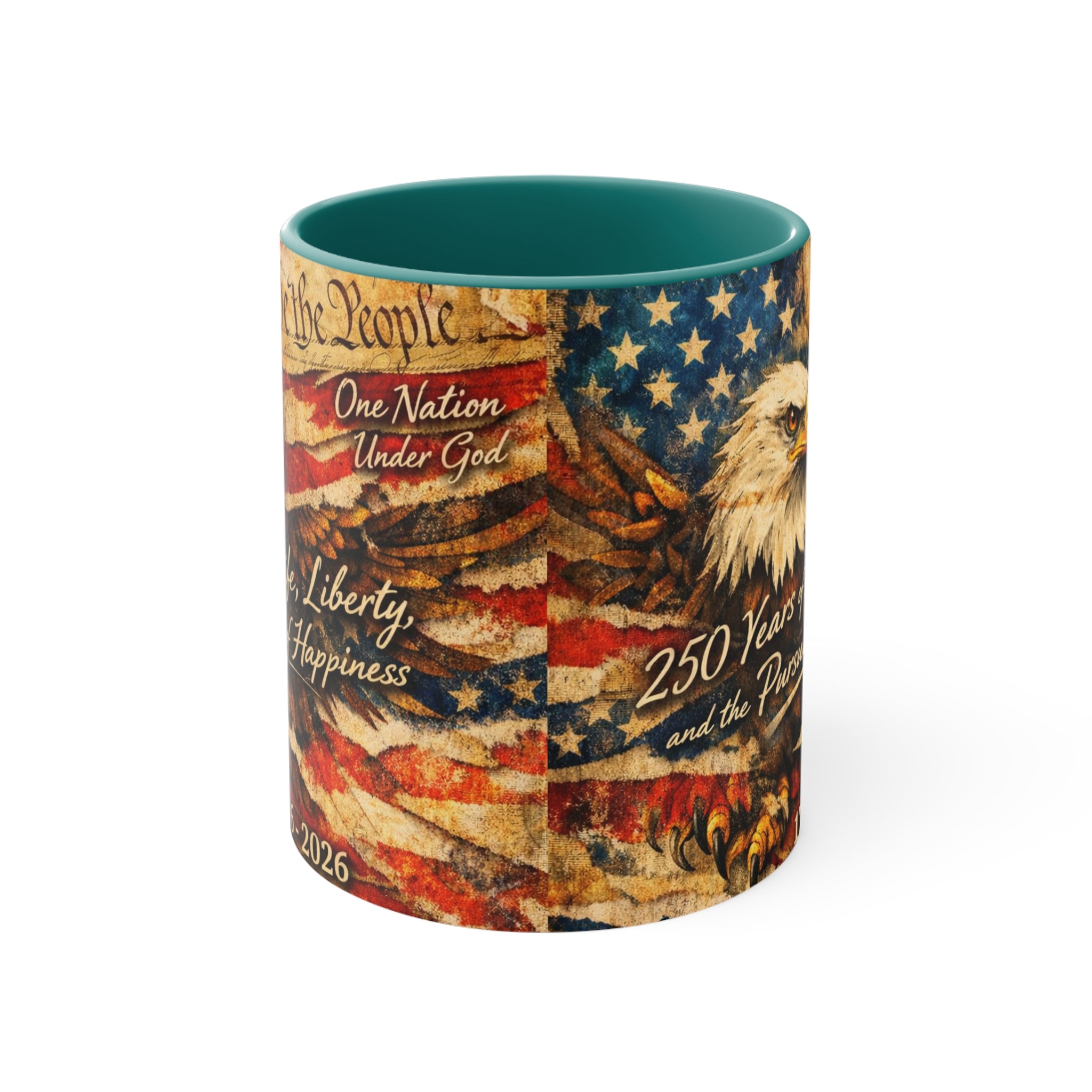 American Flag Mug | 250 Years of Liberty 1776-2026 Commemorative Anniversary Coffee Cup