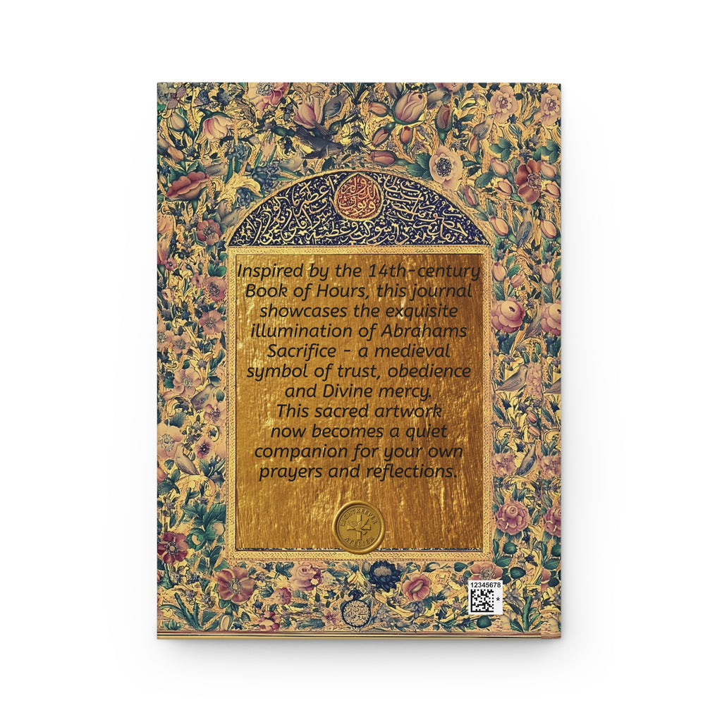 Medieval Illuminated Journal Abrahams Sacrifice | Hardcover Notebook Medieval Book of Hours Art Faith & Devotion Journal
