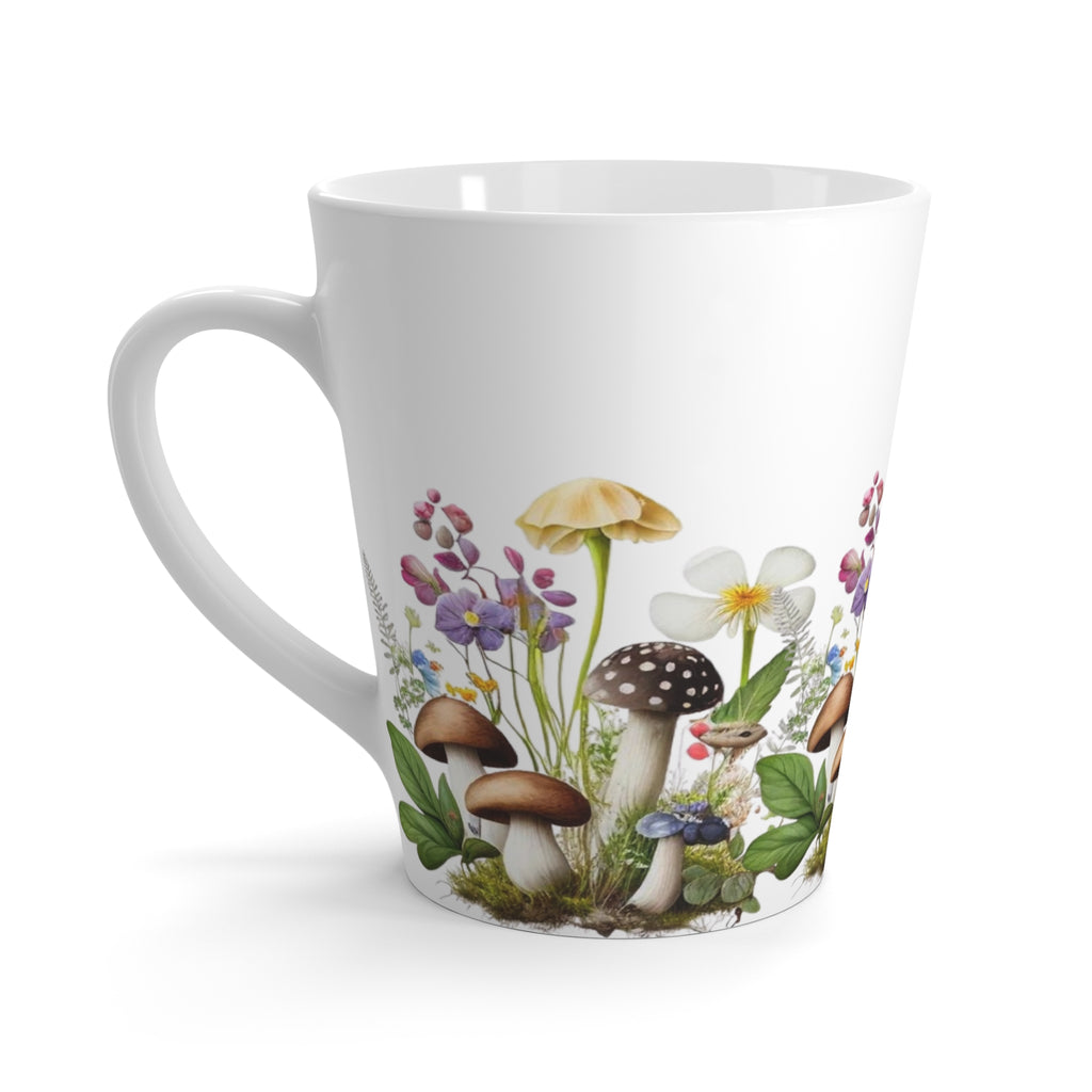 Mushroom Fields Latte Mug | Gift for Coffee Lovers | Latte Cup