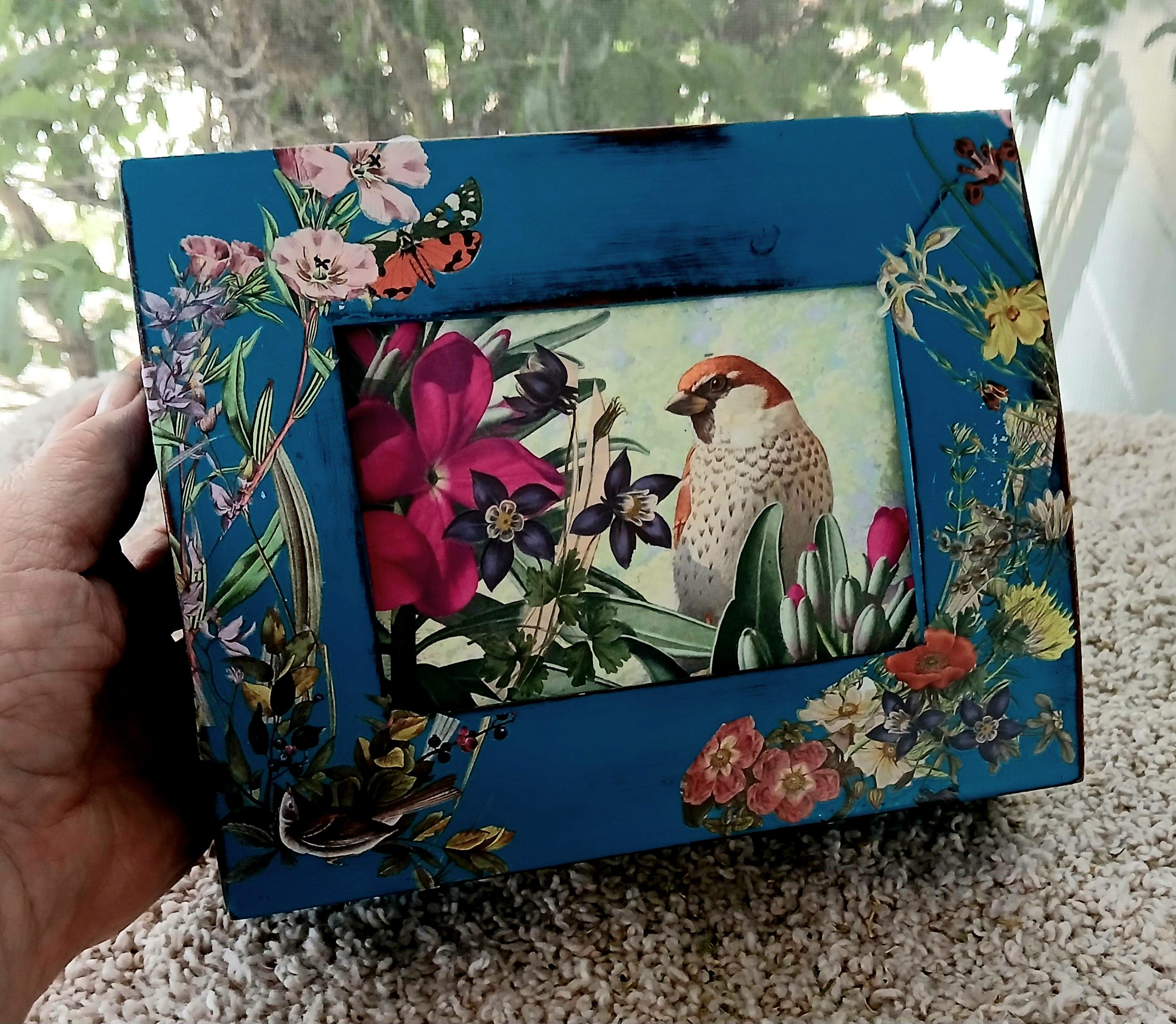 Cottagecore Jewelry Box: Small Tourmaline Vintage Jewelry Storage
