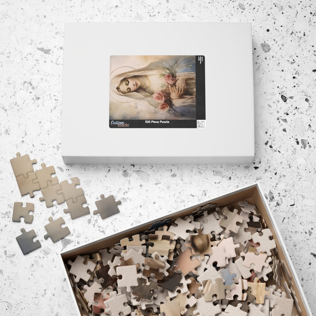 Mother Mary Puzzle 110 - 1014 Piece Jigsaw | Catholic Religious Art Puzzle | Lightkeeper Atelier