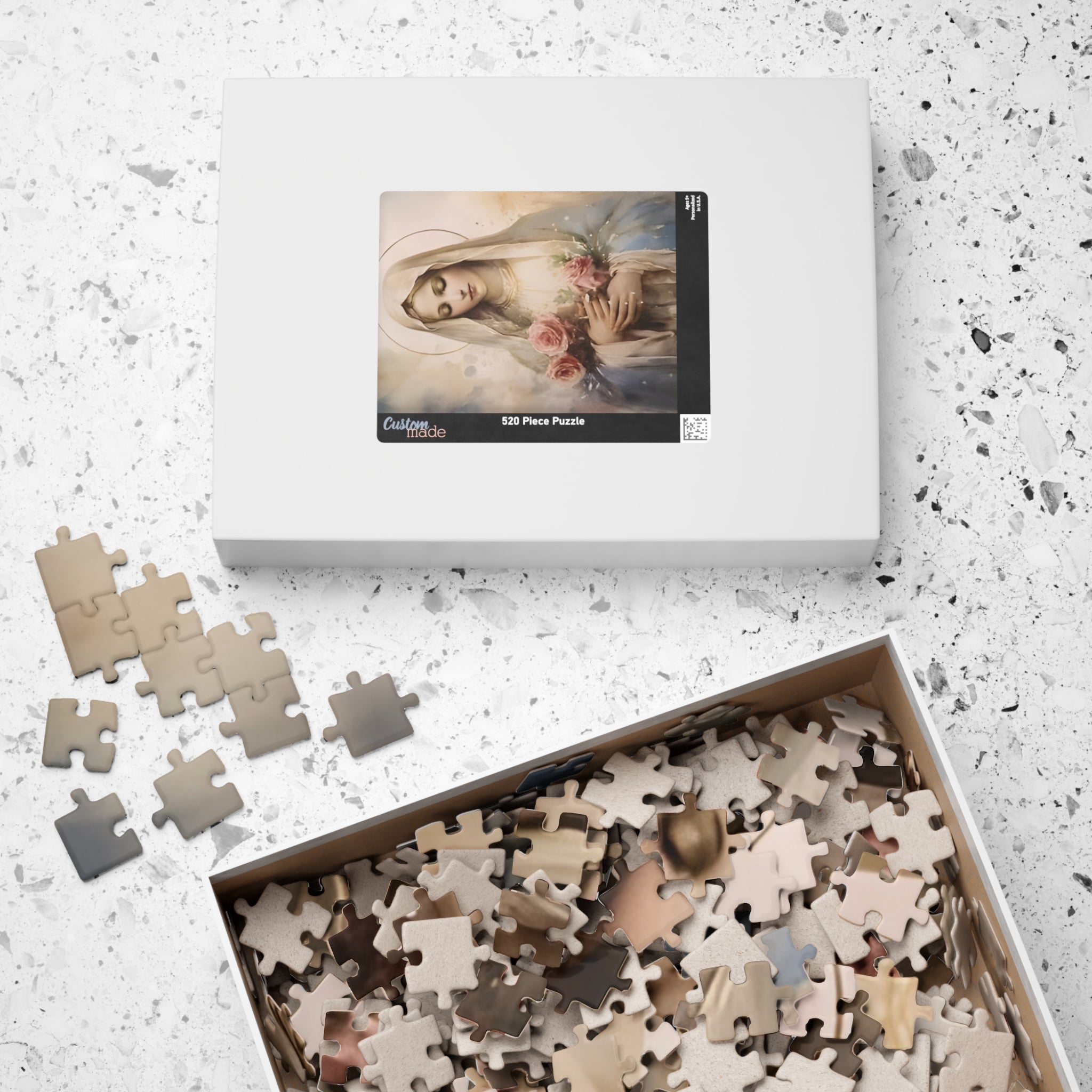 Mother Mary Puzzle 110 - 1014 Piece Jigsaw | Catholic Religious Art Puzzle | Lightkeeper Atelier