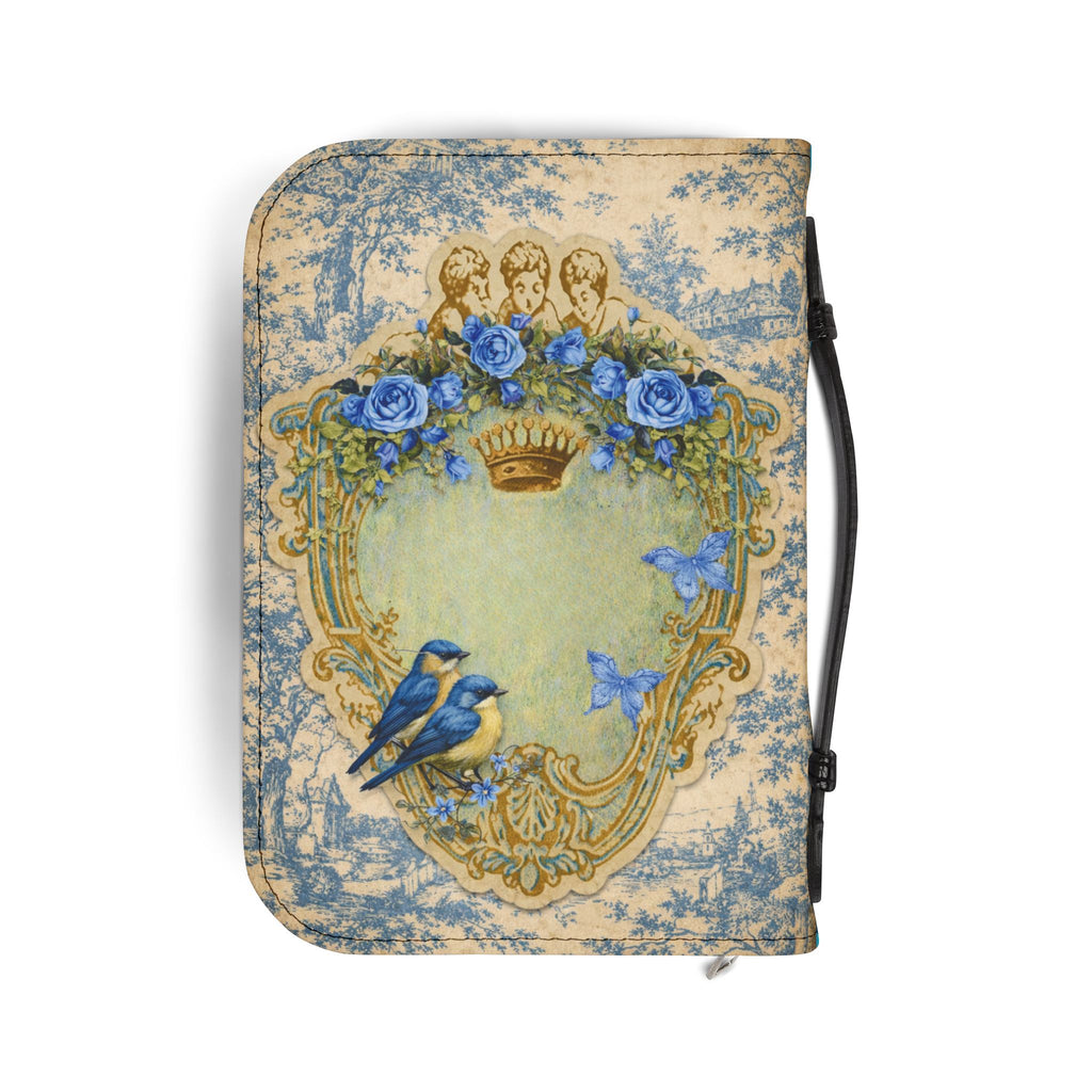 Daily Devotions Toile Bible Cover | Zippered Missal Cover with Handle