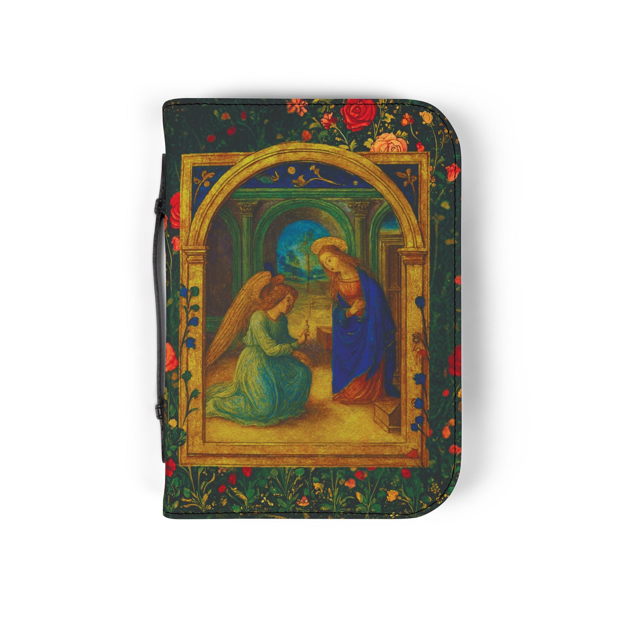 Annunciation Bible Cover Zipper Organizer | Missal Case