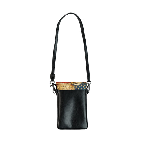 American Anniversary Crossbody Small Cell Phone Wallet, Shoulder Purse, 4th of July Phone Bag
