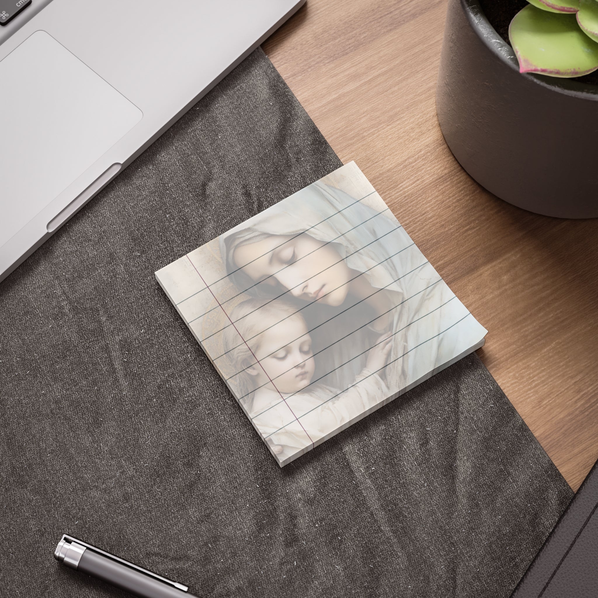 Mary & Jesus II Post-it Note Pads | Religious Catholic Stationery Sticky Memos