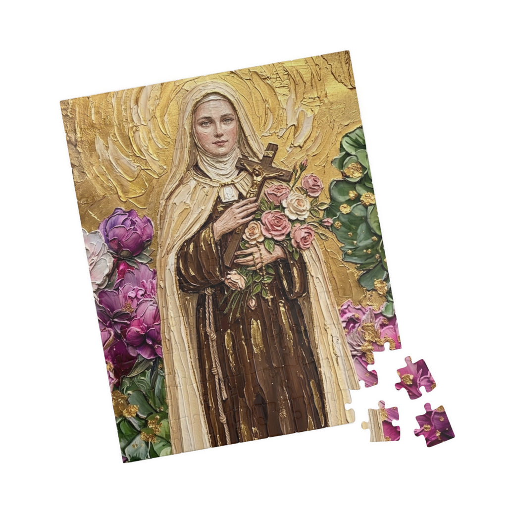 St Therese The Little Flower Puzzle 520-Piece Jigsaw Puzzle | Christian Religious