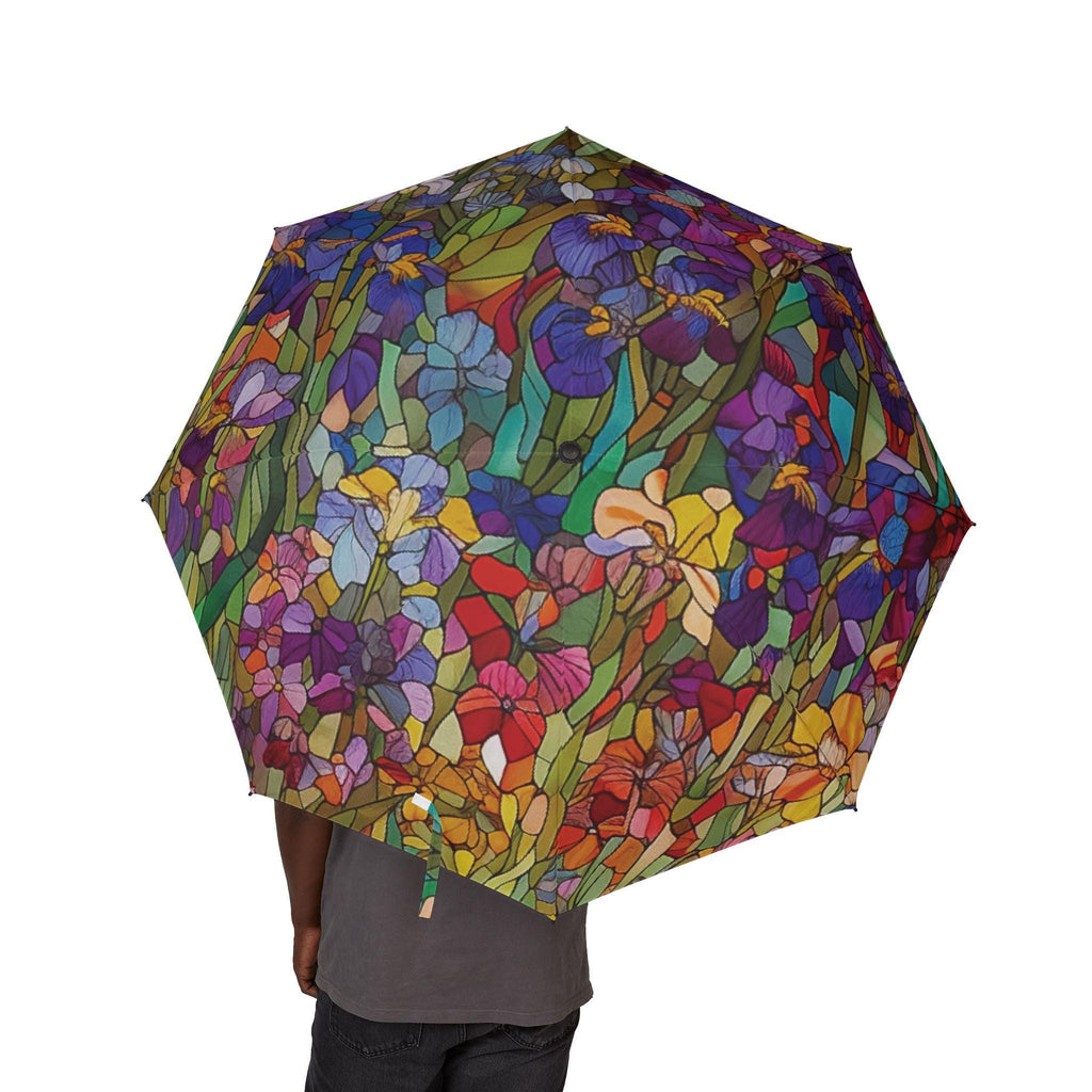 Monet Inspired Botanical Umbrella: Garden Design, Compact Size for Travel 48"