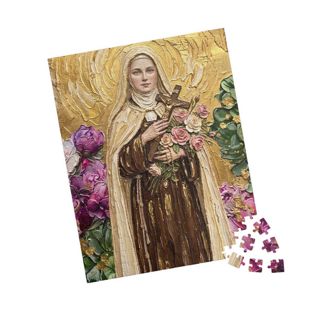 St Therese The Little Flower Puzzle 520-Piece Jigsaw Puzzle | Christian Religious