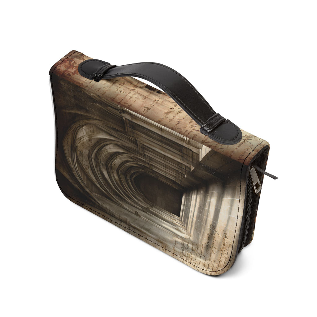 Madonna and Child Stained Glass Bible Cover | Zippered Bible Case